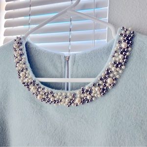 Jewellery Neck Sleeveless Dress